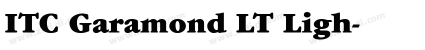 ITC Garamond LT Ligh字体转换